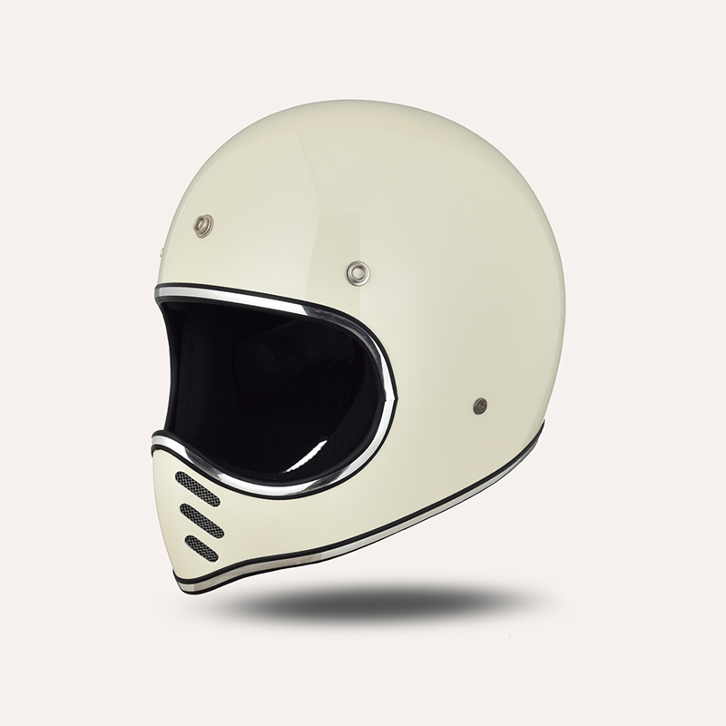 汤普森  复古全盔MOTO3z款式 玻璃纤维材质非机车安全帽