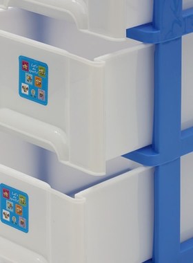 松佳牌F495塑料四层滑轮式收纳柜F抽屉式多层杂物柜衣物储物柜