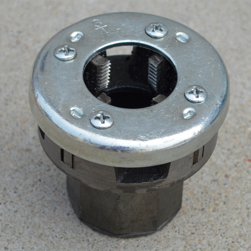 沪工 吉力单支手动套丝机攻丝铰牙螺纹镀锌管N绞板头4分6分1寸板