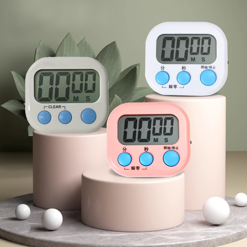多功能计时器烘焙定时器电子提醒器厨房定时器倒计时餐桌用计时器