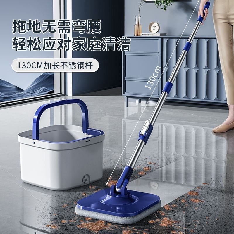 免手洗拖把2025新款家用平板一拖净拖布自动甩干拧旋转懒人墩布桶