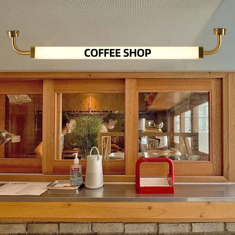 网红招牌灯方形led长条灯管橱窗D咖啡店定制门头亚克力灯箱广告
