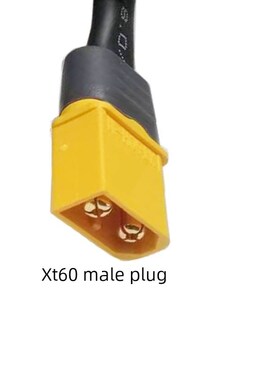 12AWG黑色双并线大功率航模XT60公母延长线无人机0.5/1/1.5/3米/m