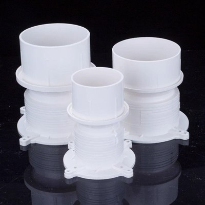 PVC预埋套筒水管止水节塑料套管特厚套筒地漏预埋直通5075110160