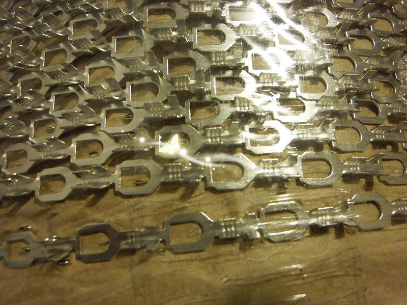 4.2MM U形端子连带盘装 机打用4.2叉形接线铜鼻子 B脚 8000只/卷