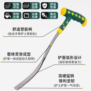 小铲子挖荠菜园艺除草工具不锈钢铁铲种花土 挖野菜挖蒜