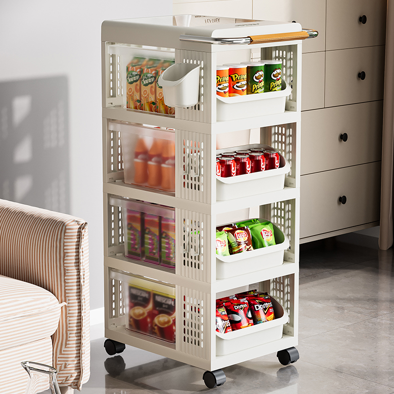 速发小推车多层收纳架厨洞卧室零食架子间生卫夹缝可移动洞房板置