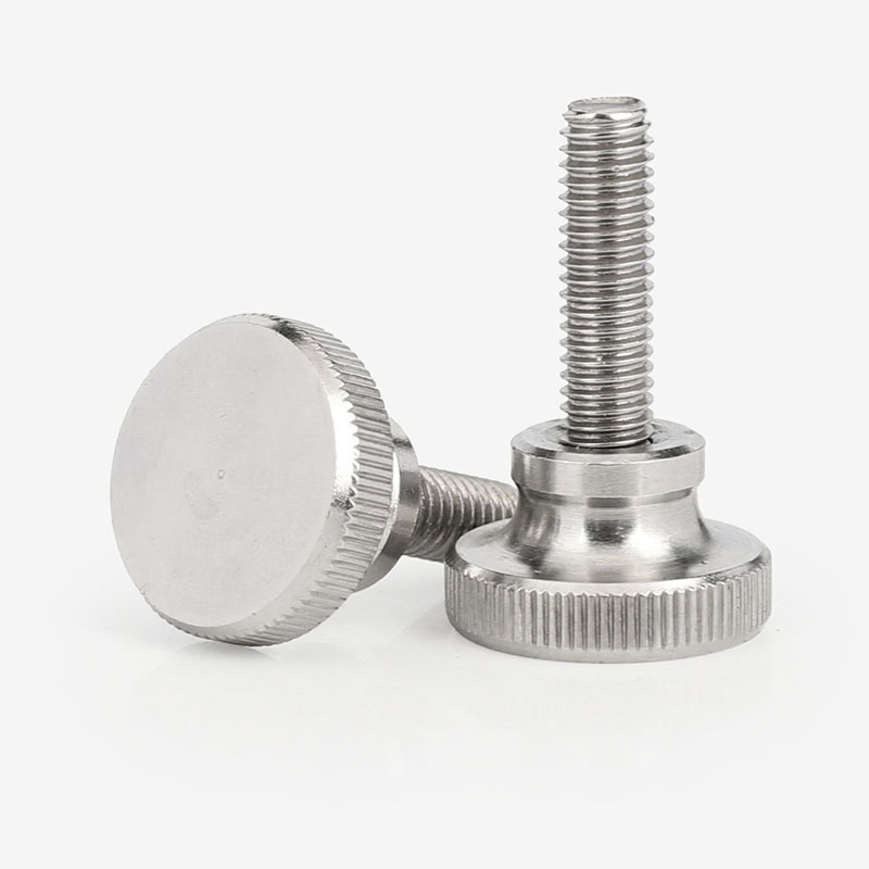 速发44不锈钢高头滚花手拧螺丝GB84手扭台M螺丝钉M2.5M0M5阶6M8GH