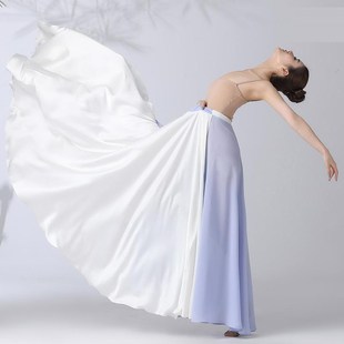 速发 典舞裙子两面穿跳舞大摆裙大裙摆灯火里古蹈国舞中服一片式