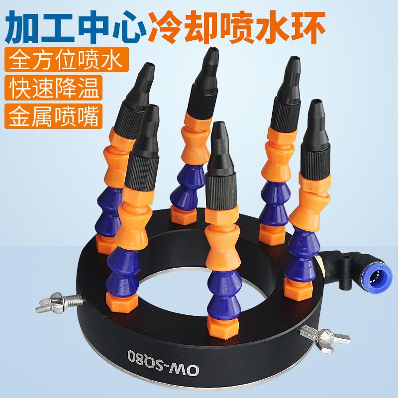 欧维尔SQ80喷水环加工中心主轴喷水环喷头喷嘴万向冷却喷水塑料管