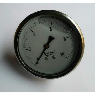 订货 轴向不带安装固定边耐震压力表 yn-75z 0-10kg/cm2 G3/8牙