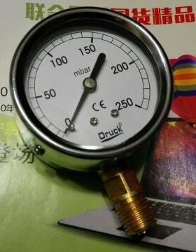 微压力计微压表膜盒压力表0～250mbar直径60mm m14x1.5空气压力