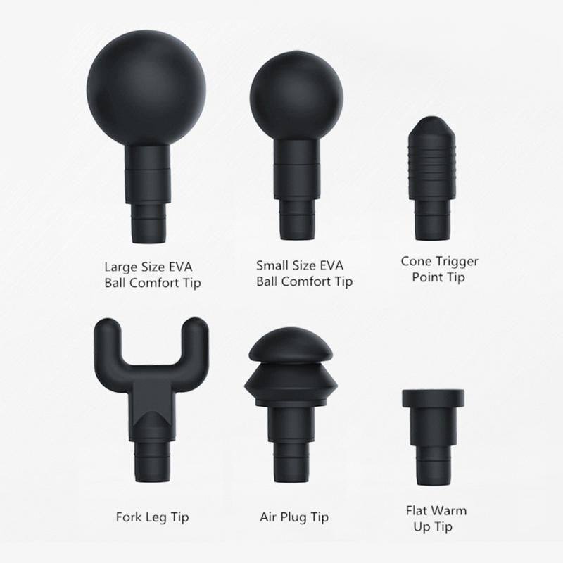 6Pcs Massage Head Fascia Gun Plug Head Fitness Health Care F