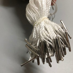 新品 辅料吊绳定做吊粒手穿针绳 葫芦铜别针线吊牌绳子 小别针服装