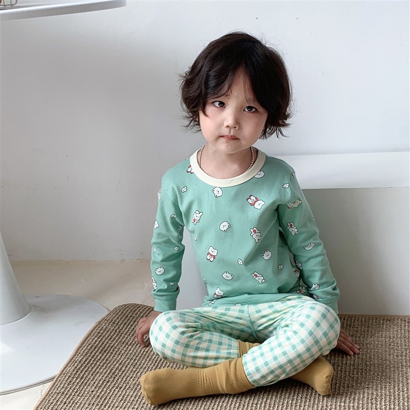 男儿童女童睡衣2023新款春秋冬季小女孩秋装宝宝长袖防着凉家居服