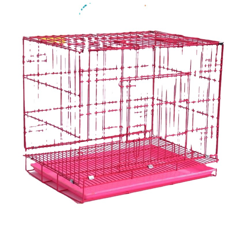狗笼狗笼子小型犬中型犬泰迪狗狗笼带厕所鸡笼兔笼猫笼宠物折叠笼