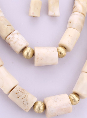 4Ujewelry 25.5 Inches Nigerian jewelry Set For Women White O