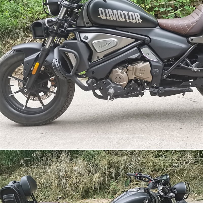 适用QJ闪500S边包折叠靠背保险杠前护杠QJ500-11D快拆侧挂包改装