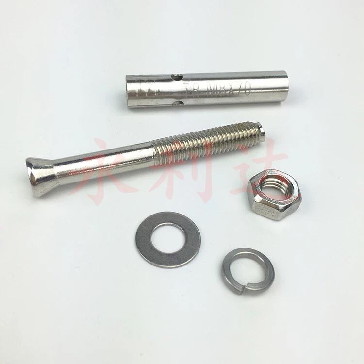 。201/304不锈钢膨胀螺丝螺栓 加长拉爆蓬胀管钉外蓬胀管螺丝M8M1