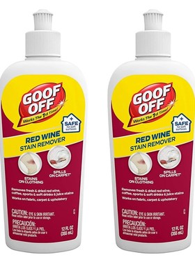 Goof Off 红葡萄酒去污剂,12 盎司(约 340.2 克)瓶子,2 件装