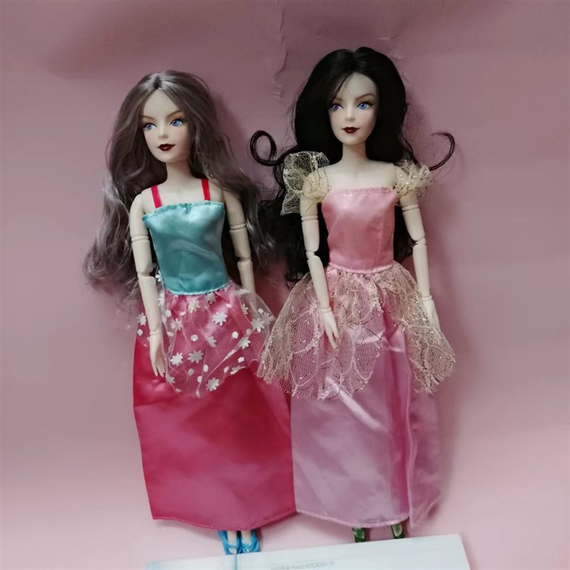 高颜值30厘米国产女王娃娃 24关节体白肌换装过家家娃娃 送衣服鞋