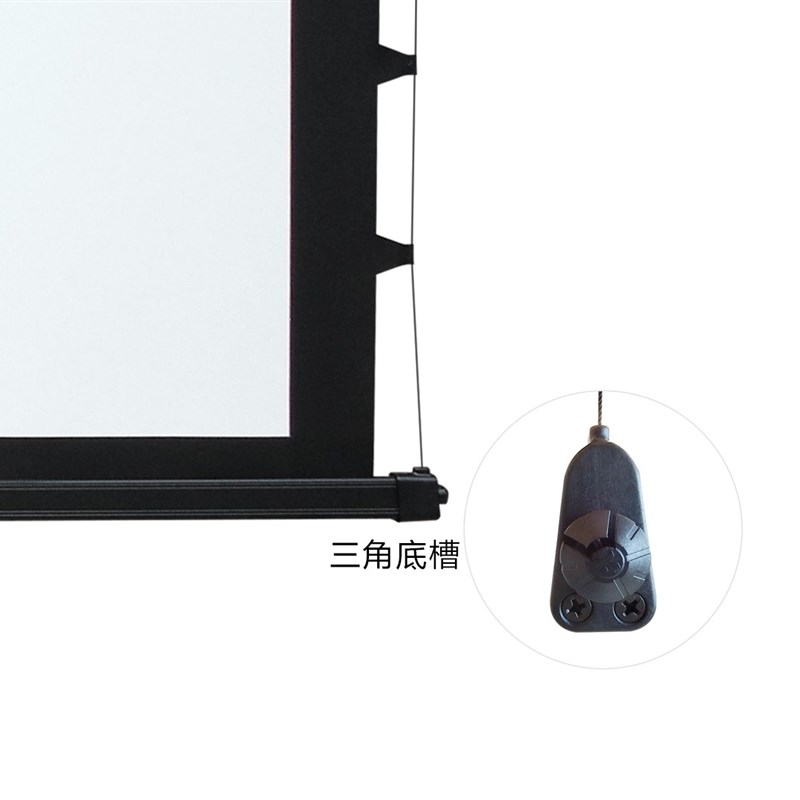 JK/经科H3-FI/2t 100寸(16:9) 电动拉绳玻纤投影幕 拉线幕超高清