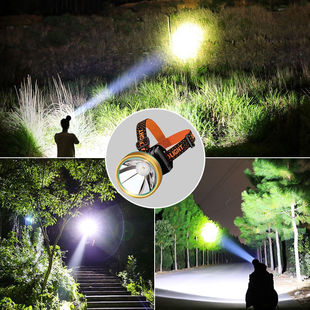 神鱼头灯强光远射可充电感应头戴式钓鱼灯夜钓户外家用防水超亮矿