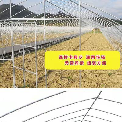 促促防风卡槽蔬菜温室大棚配件热浸镀锌钢管骨架固定卡扣 固定器