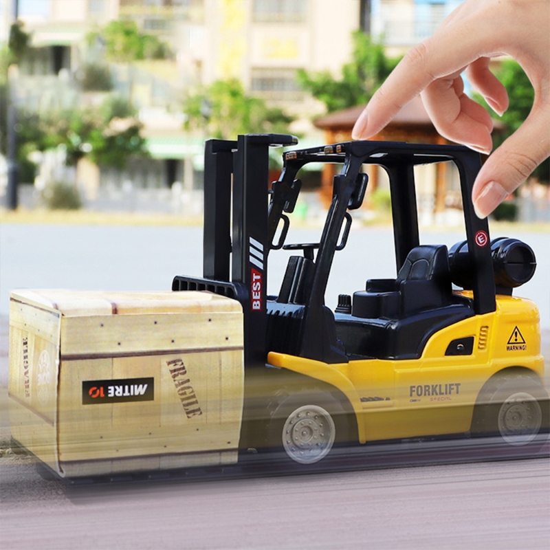 Alloy Die-Cast Model Vehicle Construction Forklift Friction