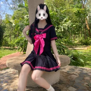 套装 云蘼 短袖 原创正版 jk水手服玫三本绀色水手服日系学院风夏季