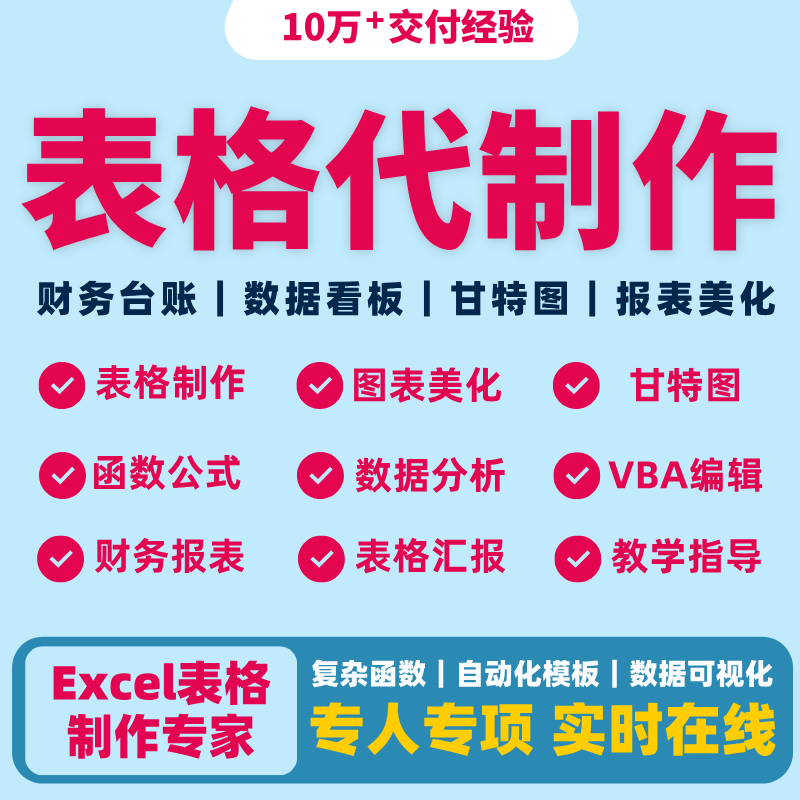 excel表格制作