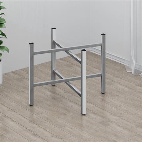 适用大圆桌支架方桌酒店折叠脚架餐桌铁桌脚简易桌架子