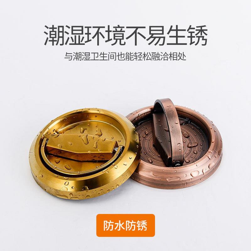 适配304不锈钢圆形拉手消防门过道门拉环拉手隐藏式门消防箱隐形