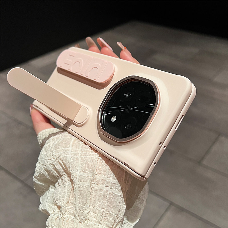 适用于oppofindn5手机壳新款N3/N2折叠屏超薄vivo x fold5磨砂铰链全包Fold3/2防摔Magic V3腕带支架限量高档