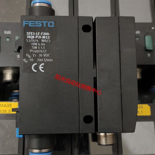 FESTO流量计SFE1-LF-F200-HQ8-P2I-M12 537874,量程:10-200L/min
