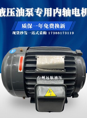 液压站泵站液压系统油泵电机三相380V单相电动机带动油泵0.75KW