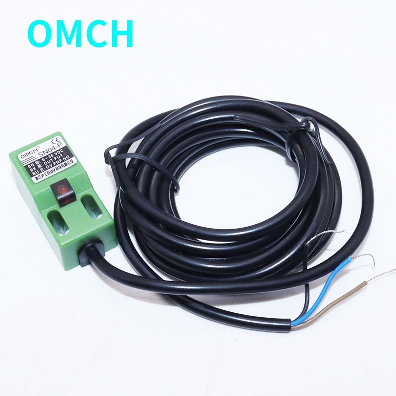 浙江沪工接近开关方形传感器金属感应SN04-P直流6-36V三线常开PNP
