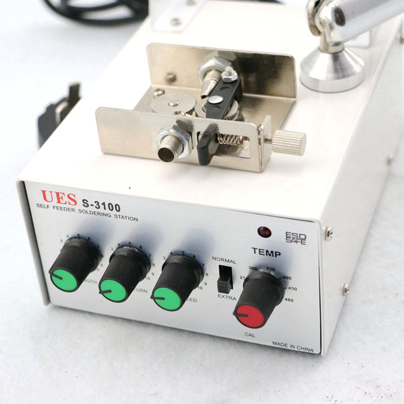 包邮自动脚踏焊锡机3100多功能送锡机 出锡点焊机恒温烙铁