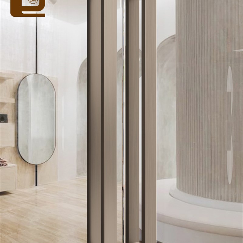 现代简约玻璃门拉手实木门不锈钢门把手酒店会所大门磨砂黑长拉手