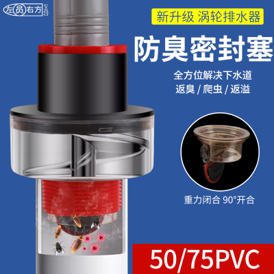 下水防臭密封塞厨房洗菜盆止逆阀排水管防返臭化妆室管道堵口神器