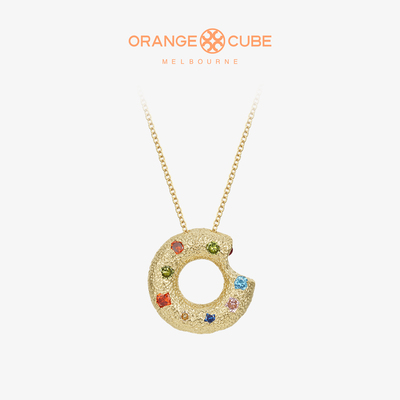 OrangeCube咬一口甜甜圈项链