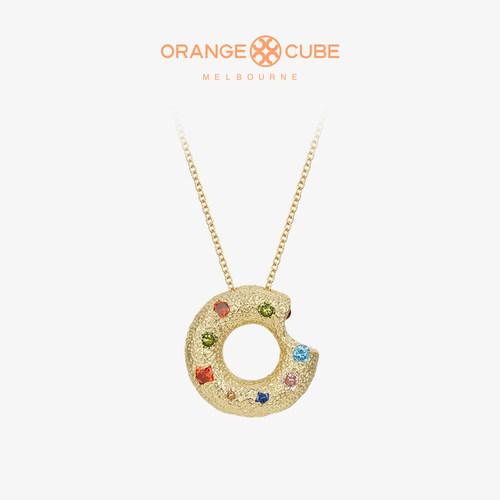 OrangeCube咬一口甜甜圈项链