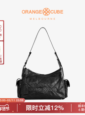 Orange Cube女包电车双袋包hobo包真皮牛皮休闲手提单肩斜挎包女