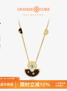 Orange Cube光芒项链颈链轻奢小众设计高级感锁骨链女友礼物