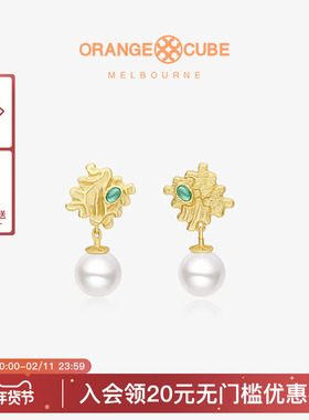 Orange Cube魔方拼图耳饰女款高级感小众气质轻奢首饰耳环礼物