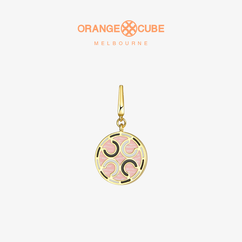 Orange Cube幸运马蹄挂坠925银原创小众设计高级感锁骨颈饰吊坠