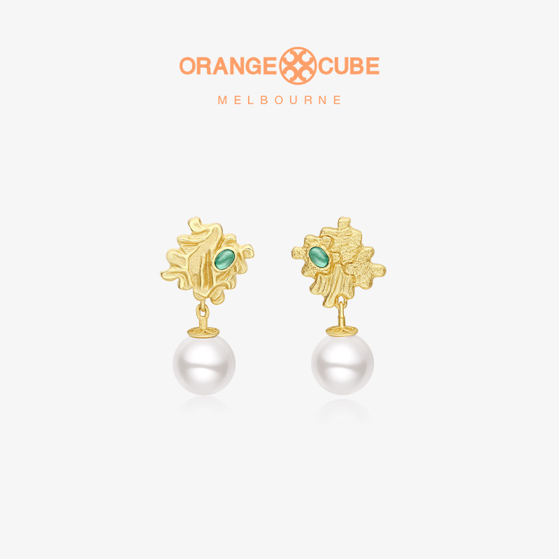 Orange Cube魔方拼图耳饰女款高级感小众气质轻奢首饰耳环礼物
