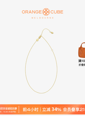 Orange Cube时光项链925银锁骨链原创设计简约小众设计高级感礼物