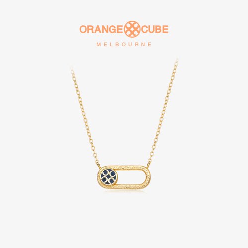 orangecube925银女款开关项链