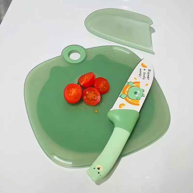婴儿辅食菜板刀具套组防霉抗菌家用食品级家用儿童切水果砧板可爱